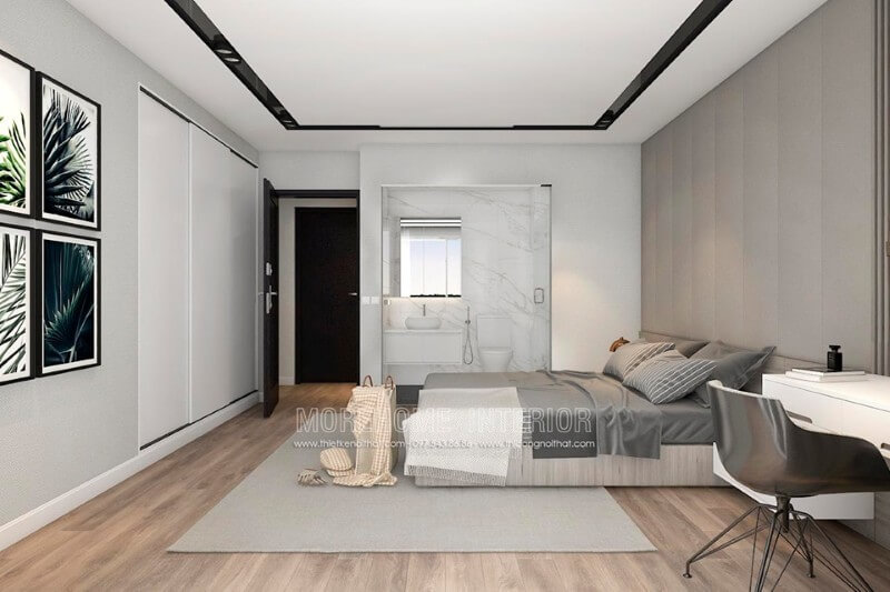 Thiết kế nội thất phòng ngủ chung cư hiện đại Mẫu nội thất chung cư